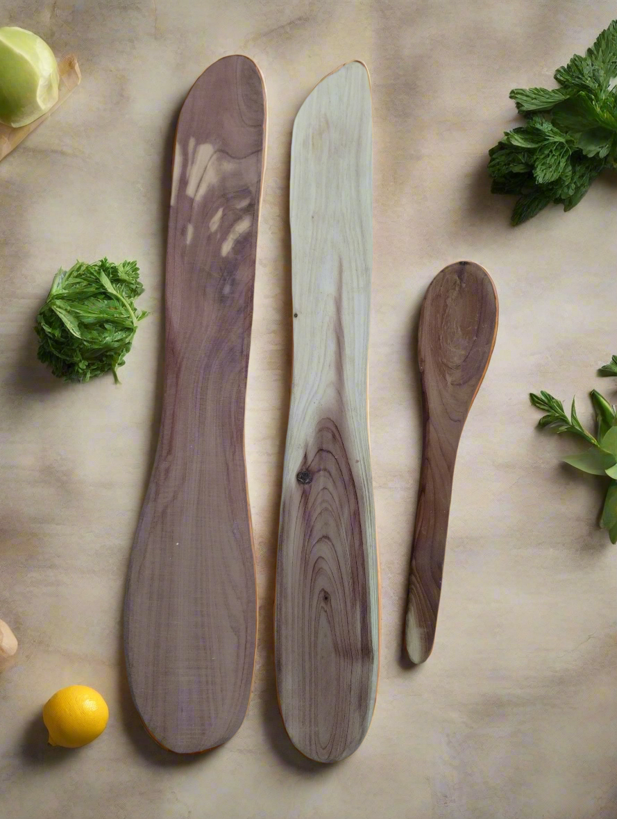 Cedarwood Thin Scrapping Spatula