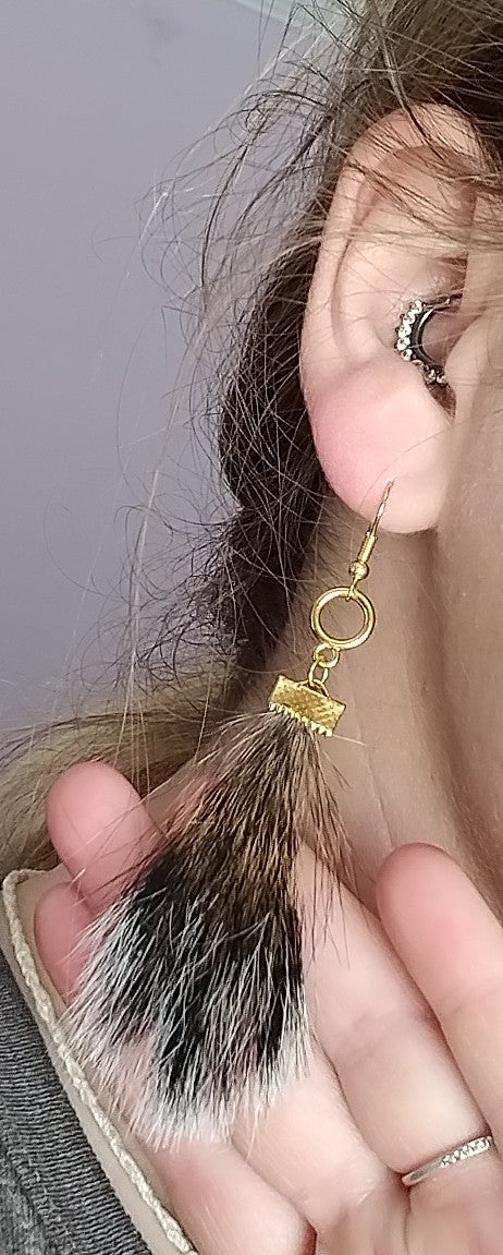 Squirrel Tail Earrings