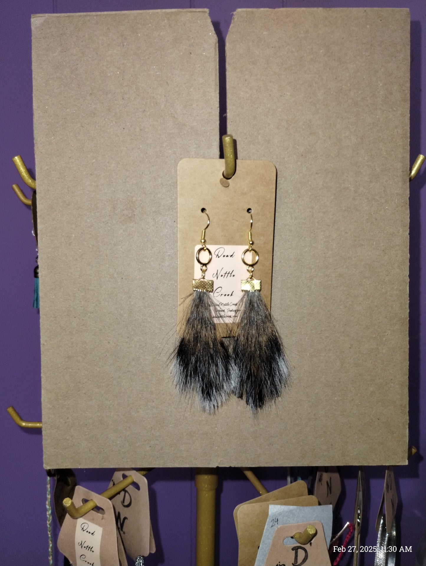 Squirrel Tail Earrings