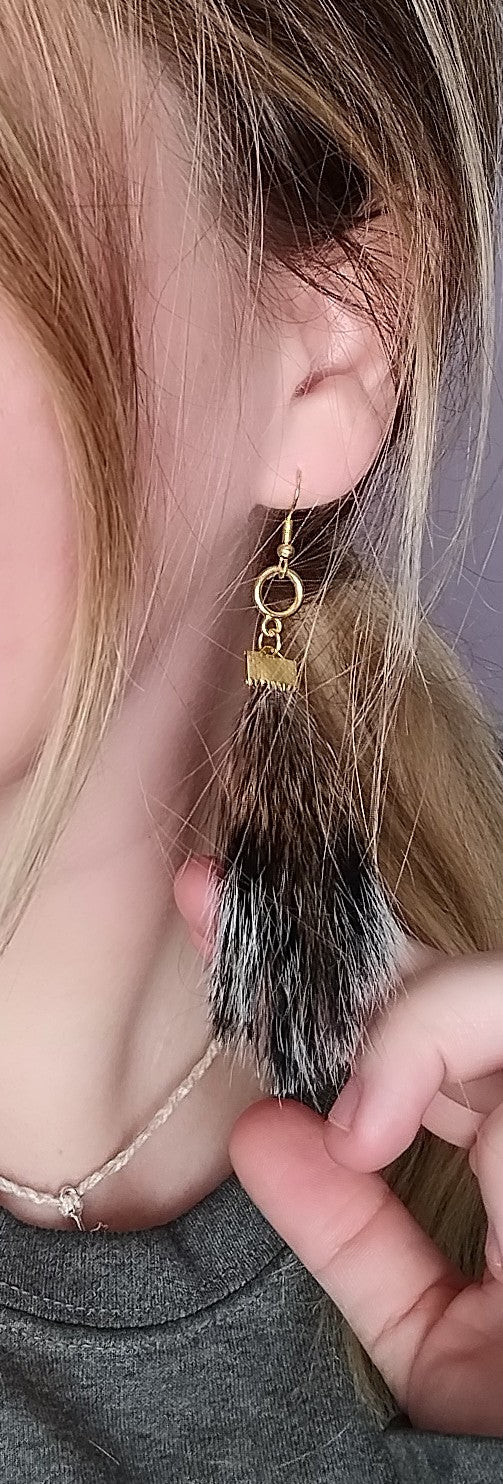 Squirrel Tail Earrings