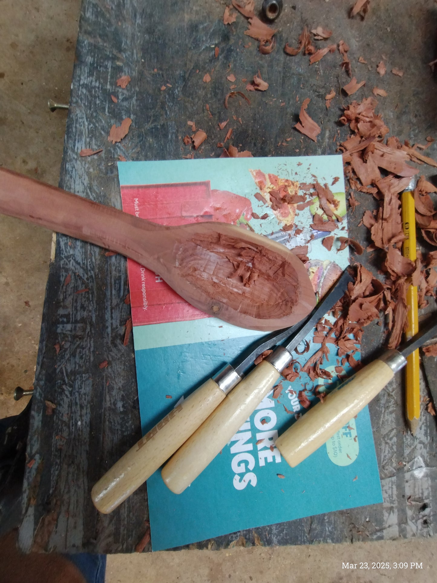 Large Cedarwood Spoon