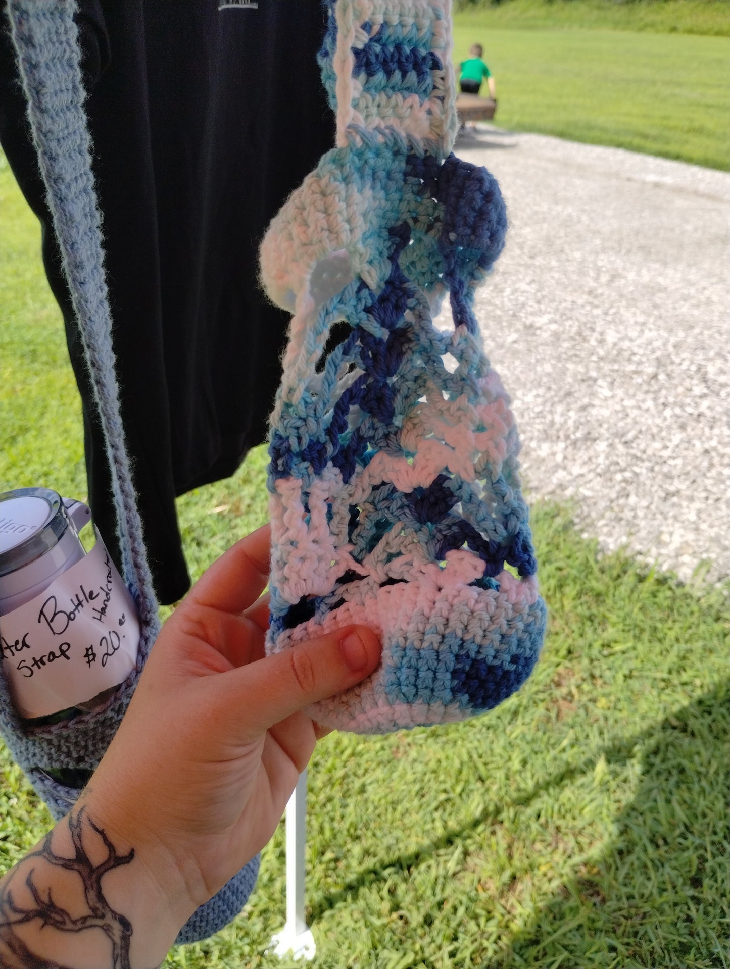 Hand-Crocheted Water Bottle