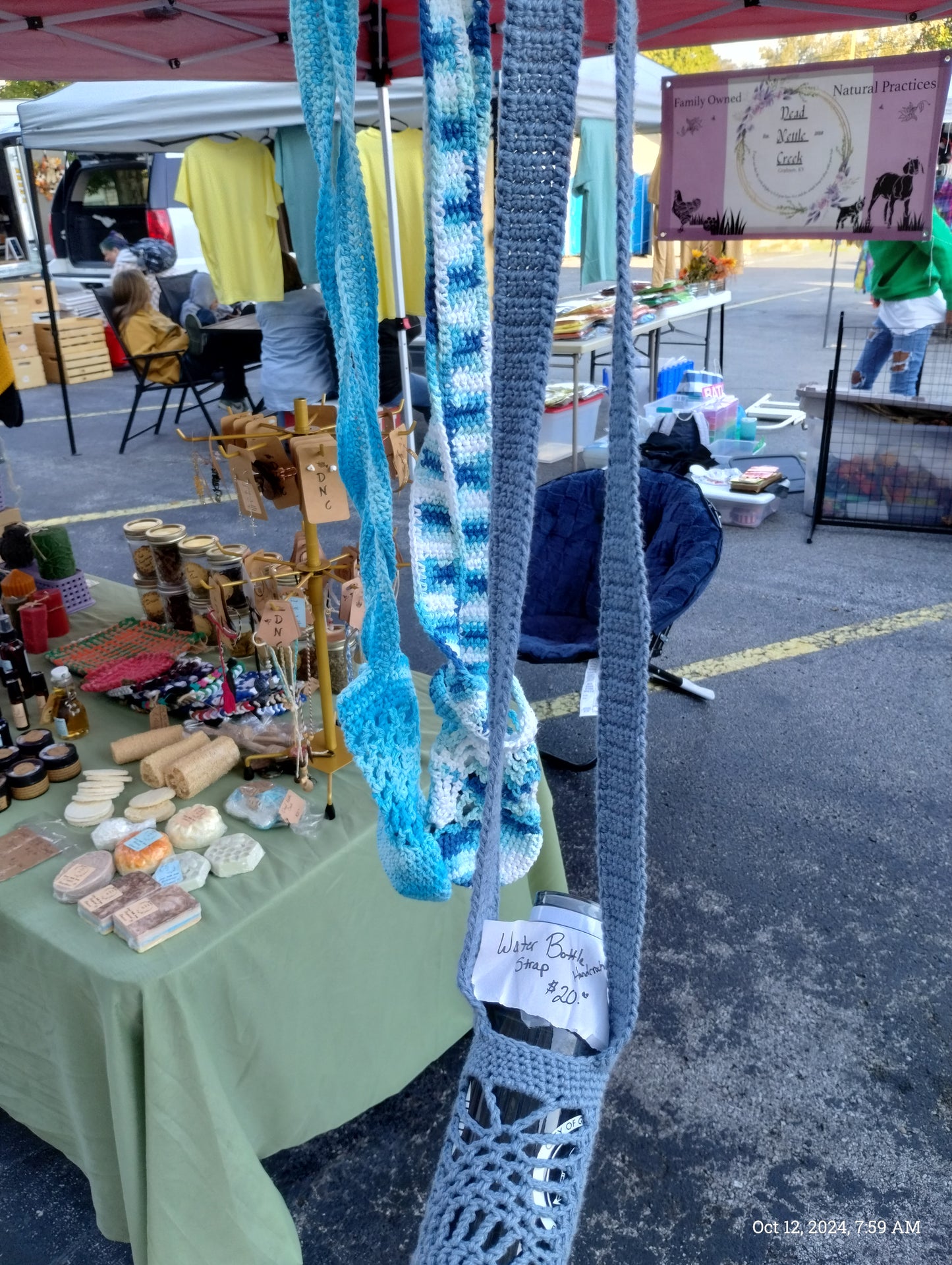 Hand-Crocheted Water Bottle