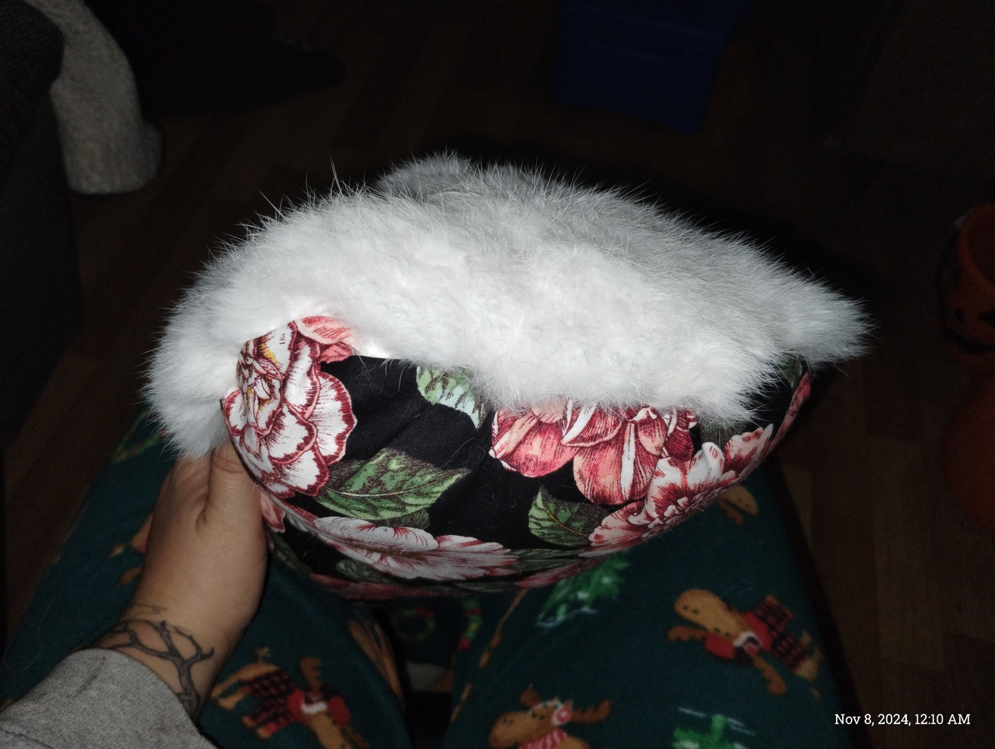 Rabbit Fur/Cotton Pillow